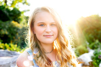 Outdoor senior girl portrait